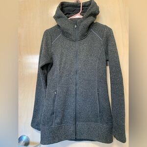 Athleta XXS grey Women Hoodie Sweater jacket zip up